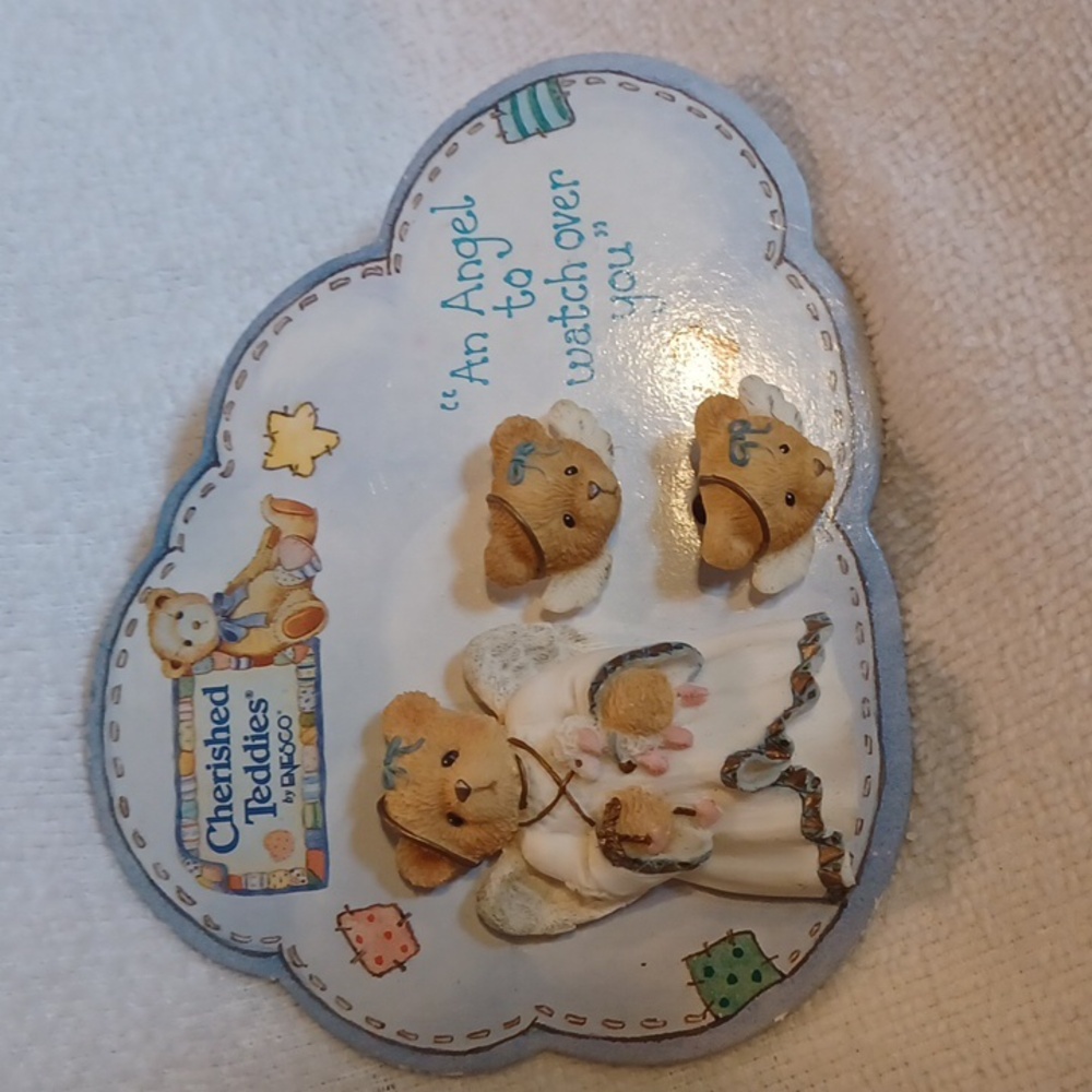 Brooch And Earing Set Cherished Teddies 1996 Priscilla Hillman 1996